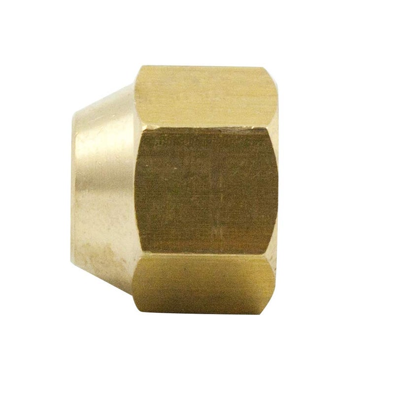 Legines Brass SAE 45 Degree Flare Tube Fitting, Flare Cap, Fit 1/4" OD Tube, Pack of 2 - Image 4